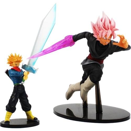 Dragon Ball Trunks Goku Vegetto Black PVC Action Figure Toys Model Doll Gifts