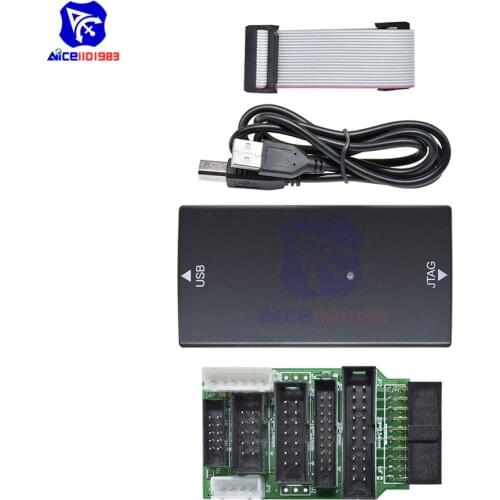 Emulator V8 JTAG Adapter Converter V9 Debugger Arm Cortex-M4/M0 Programmer Emulator Downloader with JTAG Cable for J-link
