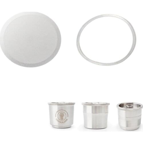 Capsulone O-ring and filter fit for stainless steel capsule comaptible illy coffee cafe machine