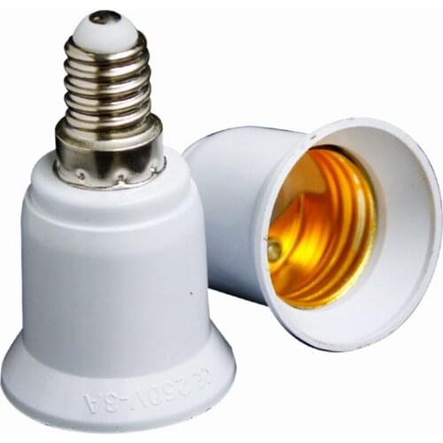 Converters E14 TO E27 LED Halogen CFL Light Bulb Lamp Adapter Fireproof Socket Plug Extender Screw Base Bulb Lamp Holder