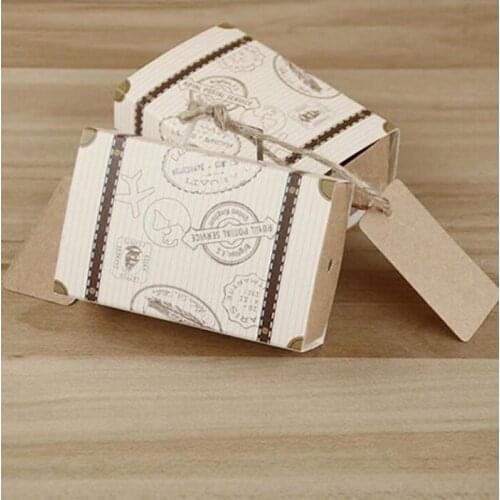 Candy box bag chocolate paper gift package for Birthday Wedding Party favor Decor supplies DIY baby shower journey travel
