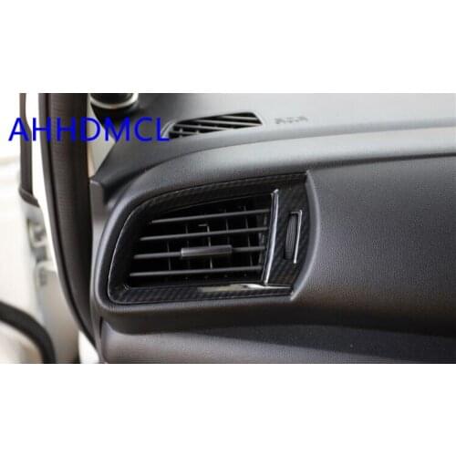 Car Interior Mouldings Modification Decorative Trim Frame Interior Sequins Carbon Fiber Color For Fit 2014 2015 2016 2017 2018