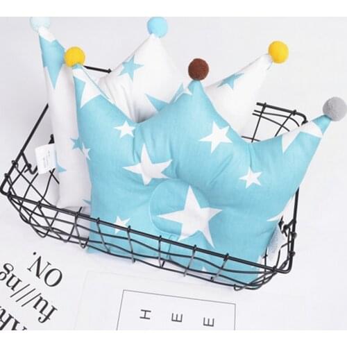 Concave Head Shaping Pillows Nursing Pillow for Newborn Baby Sleeping Support Cartoon Printed Cushion Prevents Flat Head