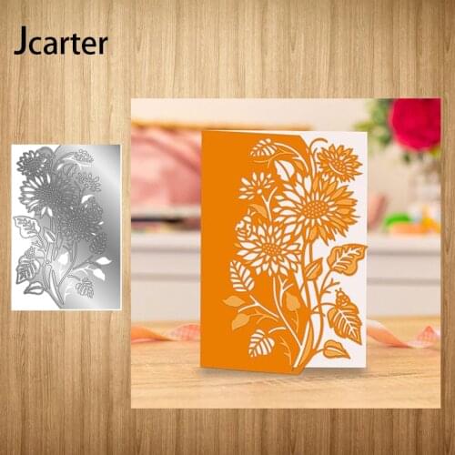 Flower Branches Leaves Frame Metal Cutting Dies Shape Scrapbooking Craft Die Cut Stencil Card Make Mould Sheet Decoration Design