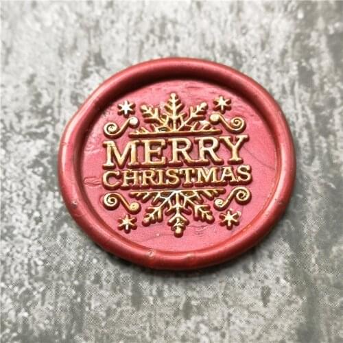 Merry Christmas wax stamp and Xmas snow Seal Stamp DIY Greeting Card Scrapbooking Decorations sealing wax stamps