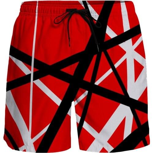 Casual Shorts Men Van Halen Band Clothes Shorts Breathable Quick Dry Running Sports Shorts Men Pop Bands Fashion Board Shorts