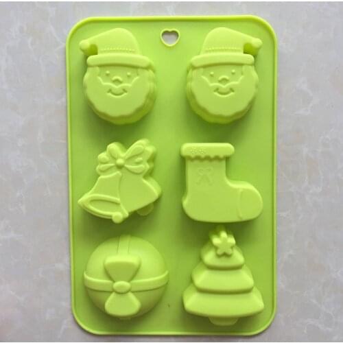 Hot Sales Christmas New Baking Tools Kitchen Utensils Series DIY Cake Mold Silicone Chocolate Mold