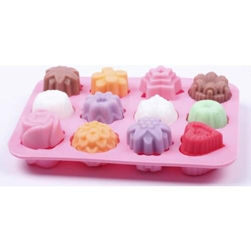 Baking Accessories Silicone Fondant Cake Mold Cupcake Jelly Candy Chocolate Cake Decoration Baking Tool Moulds Pan Tray Molds