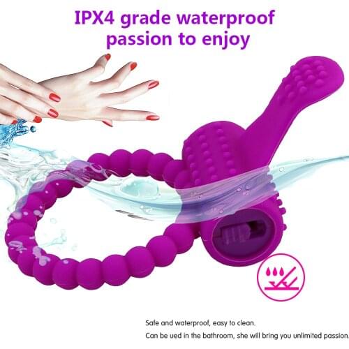 Male sex toys Silicon Vibrating Penis Rings Male Time Delay Ejaculation Adult Sex Toys for Men Erotic Products Built-in Batterys