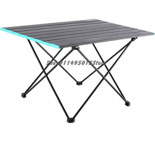 Outdoor Aluminum Alloy Folding Table Camping Portable Picnic Barbecue Table Simple Large Table Camping Aluminum Table