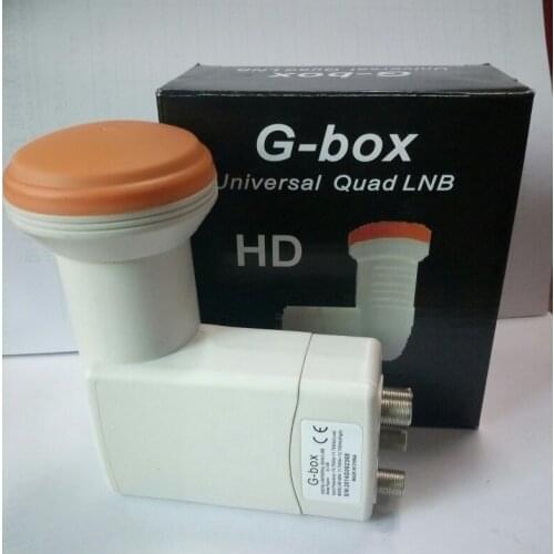 G-box4604 free shipping Best Signal Full HD Universal KU Band Quad LNB waterproof High Gain Low noise satellite LNB