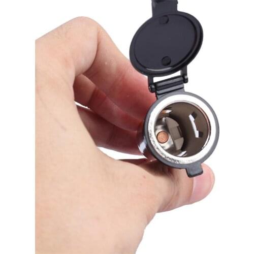 2018 12V 24V USB Car Cigarette Lighter Socket Charger Power Adapter Cable Kits With Fuse Support Car Cigarette Lighter Function