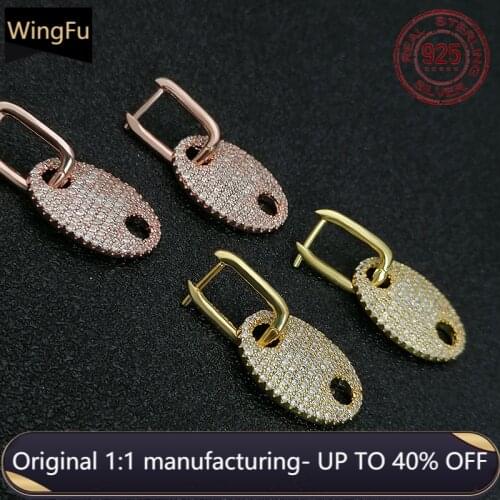 S925 sterling silver new full diamond double earrings female temperament light luxury fashion earrings Monaco luxury jewelry