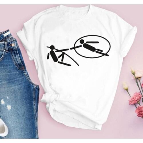 Women Graphic Aesthetic Funny Camisas Mujer 90s Fashion Cartoon Print Tops Lady Tees Clothing Female T Shirt Womens T-Shirt