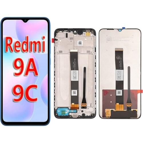 Original 6.53" For Xiaomi Redmi 9A 9C NFC M2006C3MNG LCD Display Touch Screen Digitizer Assembly Replacement Parts
