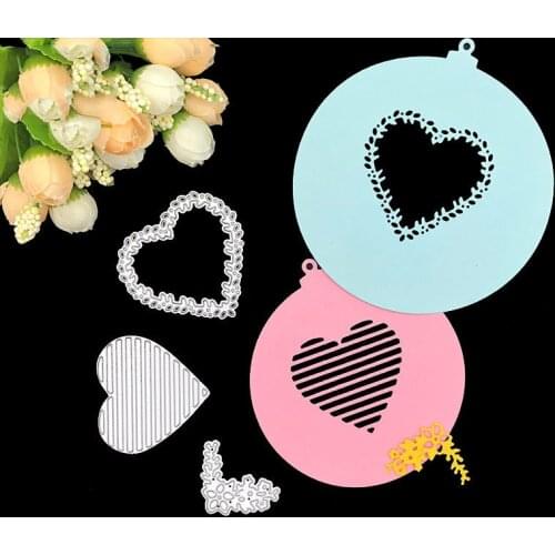 2021 new Layers of Love Metal Cutting Dies Heart Flower Dies Scrapbooking for Card Making DIY Craft Die Cut craft template
