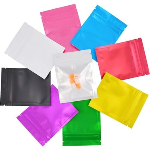 5000 x Zip Lock Aluminum Foil Food Packaging Bag Snack Pouches Mylar Self Seal Ziplock Package Bags