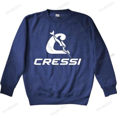 Brand hoodie homme cotton sweatshirt fashion scuba Cressi Company hoodies knitted comfortable fabric