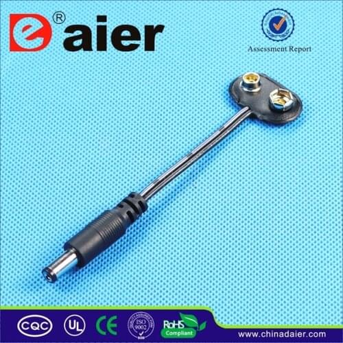 Daier DCK9 9V T-Type Plastical Soft Leather18650/CR2023/CR927 Battery Holder With Wire Leads