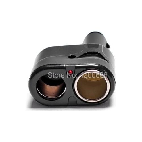DC 12V 2 Way Cigarette Power Socket Adapter Lighter Splitter Adapter