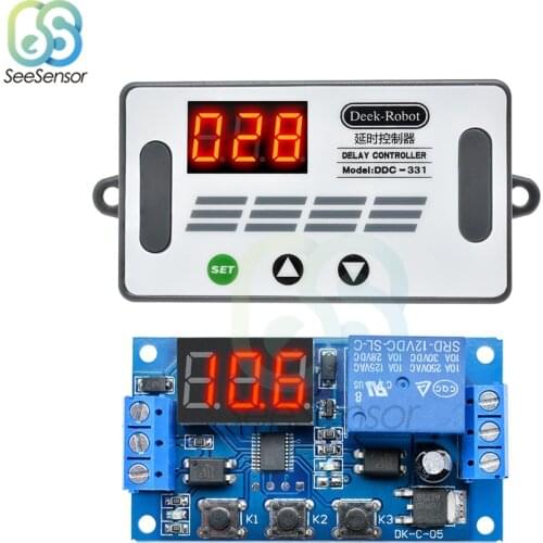 DDC-331 Delay Controller DC 12V LED Light Digital Time Delay Relay Trigger Cycle Timer Delay Switch Timing Control Module DIY