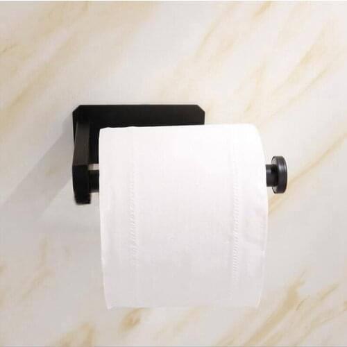 Stainless steel paper towel holder creative toilet toilet paper holder punch-free wall-mounted roll holder