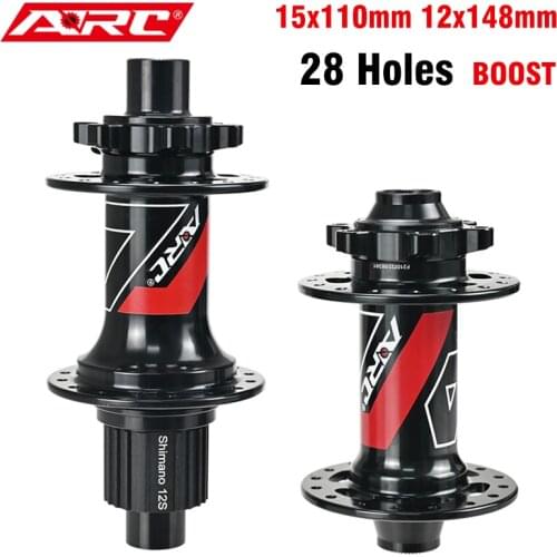 ARC MT009 28 Holes Boost Hub Moutain Bike For HG / Micro Spline / Sram XD Hub 6 Pawls 114 Clicks Bearing Hub 8 9 10 11 12 Speed