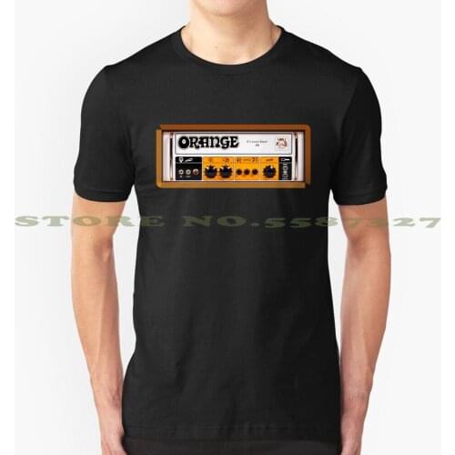 Orange color amp amplifier black white tshirt t shirt for men women
