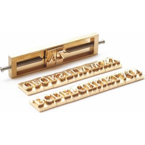 Customized Font / interchangeable characters Alphabet Letter Stamps for Stamping / Embossing Leather - with 26 characters