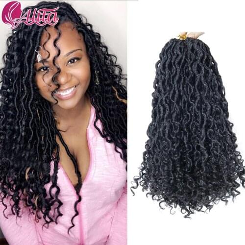 Faux Locs Crochet Braids Hair Passion Passion Twist River Goddess 14&18 Inches Multi Twist Braids Synthetic Crochet Braids Hair