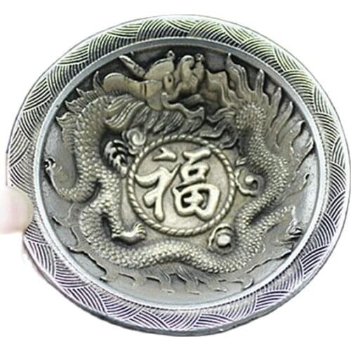 China folk Tibet silver wash dishes dragon opera pattern