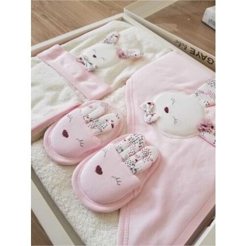 Baby Bathrobe Set, 4 Piece 100, Newborn Baby, Towel, детский халат, رداء حمام الطفل, peignoir bébé, ベビーバスローブ,bata de bebé