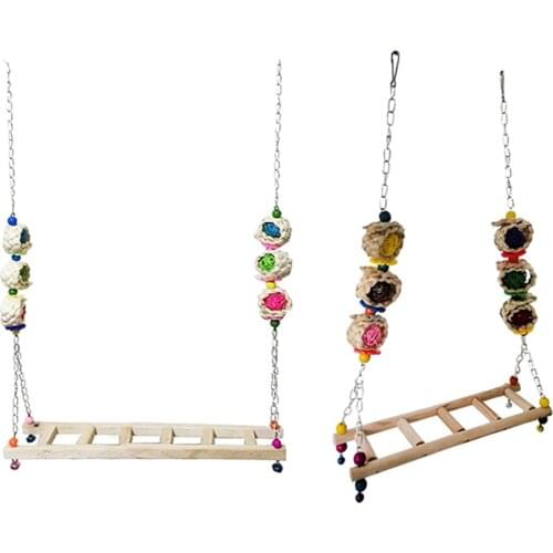 Chicken Ladder Swing Chicken Perch Stand Birds Toys Chew Stand Perch Climb For Chicken Birds Parrots