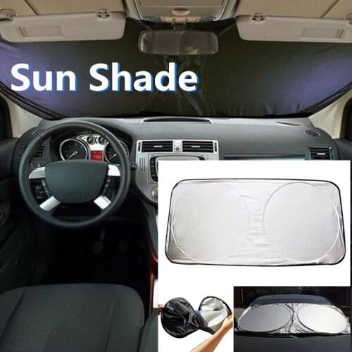 Car Windshield Sun Shade Large Reflective Sunshade Car Van Front Windscreen Visor Anti UV Windscreen Outdoor Silver Coating