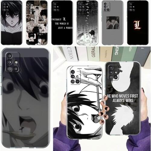 Soft Phone Case For Samsung Galaxy A51 A21s A71 A12 A31 A52 A41 A32 A02s A11 A72 A42 Clear Back Cover Funda Death Note Shell Cas