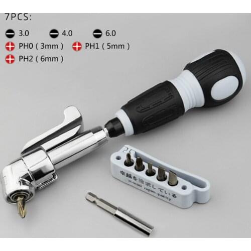 Multi Hand Tools Set 7 In 1 Positive And Negative Bent Screwdriver Set With Magnetic For Repair Tool Tornavida Seti