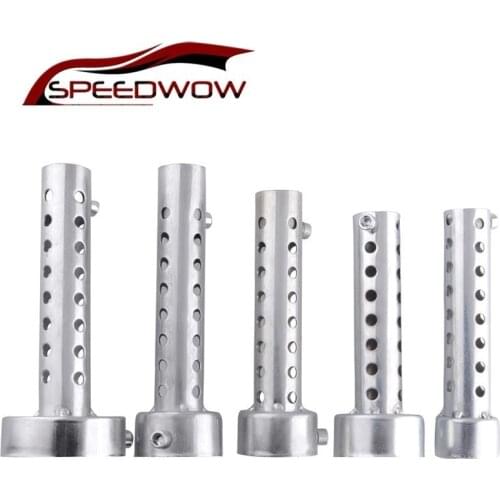 SPEEDWOW 35/42/45/48/60mm Outlet Diameter Adjustable DB Killer Silencer Pipe Tip Motorcycle Racing Exhaust Muffler Universal