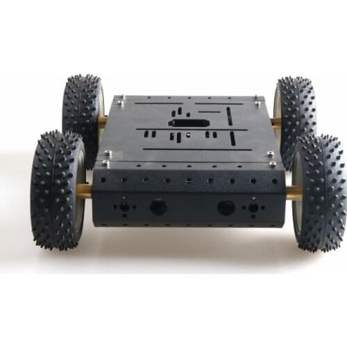 4WD Car Aluminum Mobile Robot Platform Educational Car Chassis Robot vehicles F17341