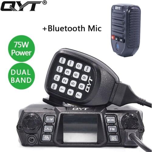 QYT KT-980Plus 75W Super Power Dual Band VHF/UHF 136-174&400-480MHz New Arrival Upgraded Version Base Car Mobile Radio Amateur