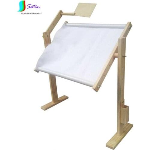 Adjustable Solid Wood Cross Stitch Rack,Stand Desktop Wooden Cross Stitch Embroidery Frame,Cross Stitch Frame 40*30cm S0259H