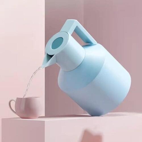 Thermal Coffee Tea Carafe Stainless Steel Double Wall Vacuum Insulated Cool Touch Handle Retention Nonslip Silicone Base