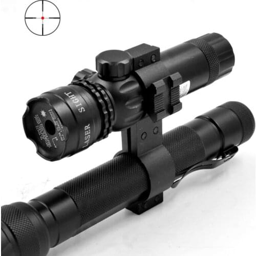Outdoor Mount Green/Red Dot Laser Sight Rifle Gun Scope & Rail & Barrel Mount Cap Pressure Switch 5mw for Gun Hunting