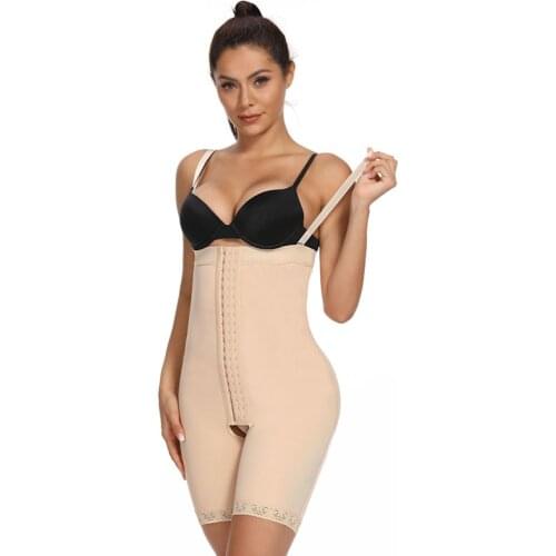 Slimming Shapewear Tummy Control Panties Plus Size S-6XL Body Shapers Underbust Bodysuit Strap Waist Trainer Women Underwear