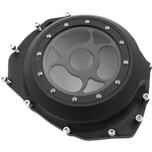 Aftermarket Free Shipping Motorcycle Parts See Through Engine Clutch Cover For Suzuki GSX1300R Hayabusa B-king 1999-2019 Black