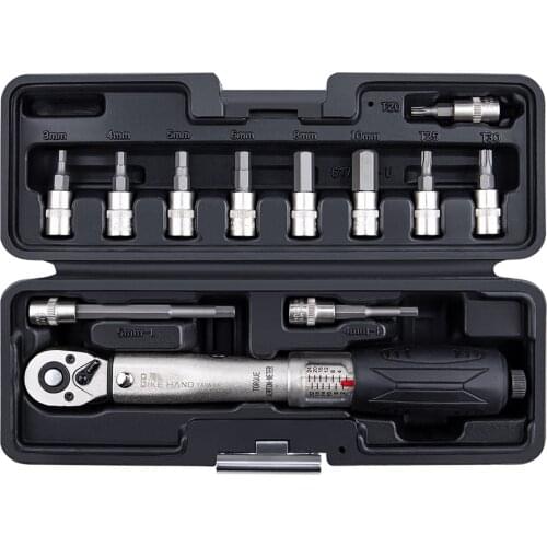 High Quality Adjustable Torque Wrench Bicycle Repair Tools Kit Set Tool Anti-rust Durable Bike Repair Spanner Hand Tool Set