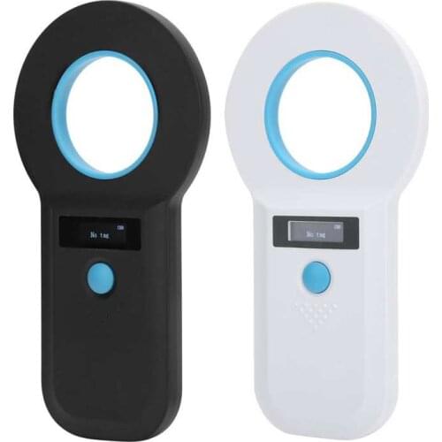 Animal Tag Scanner Portable OLED Pet Dog Cat Label Reader 134.2kHz W90B EMID/FDX-B barcode scanner