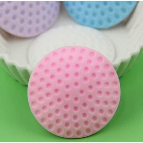 4 Colors Circular Thickening Mute Golf Modelling Rubber Fender The Handle Door Stoper Lock Protective Pad Wall Stickers