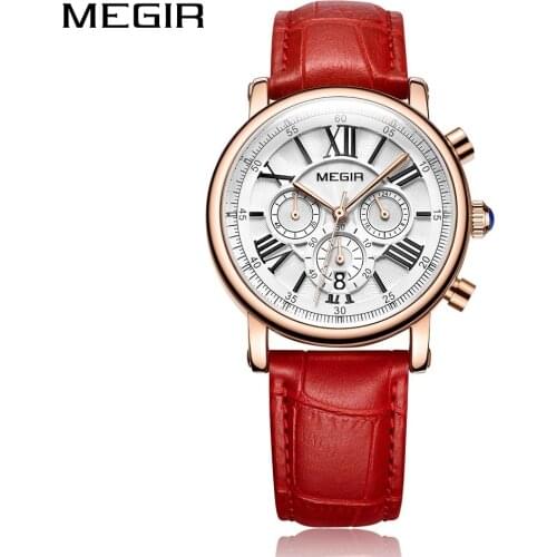 MEGIR Fashion Women Bracelet Watches Top Brand Luxury Ladies Quartz Watch Clock for Lovers Relogio Feminino Sport Wristwatches