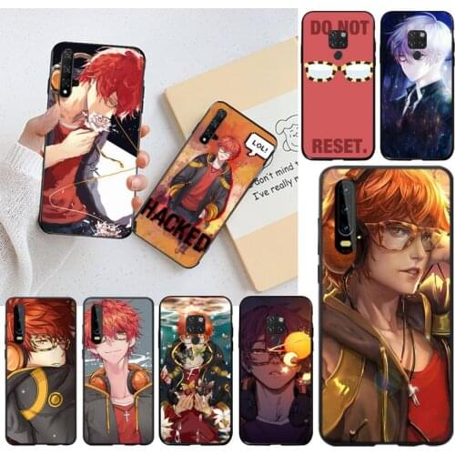 HUAGETOP 707 Mystic Messenger Pattern Black Cell Phone Case for Huawei P40 P30 P20 lite Pro Mate 30 20 Pro P Smart 2019 prime