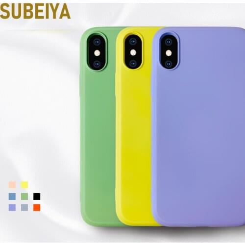 Soft Liquid Silicone Case For iPhone 11 Pro Max 7 8 6 6S Plus Luxury Case For iPhone XR X XS MAX 5 5S Back Cover Shockproof Case